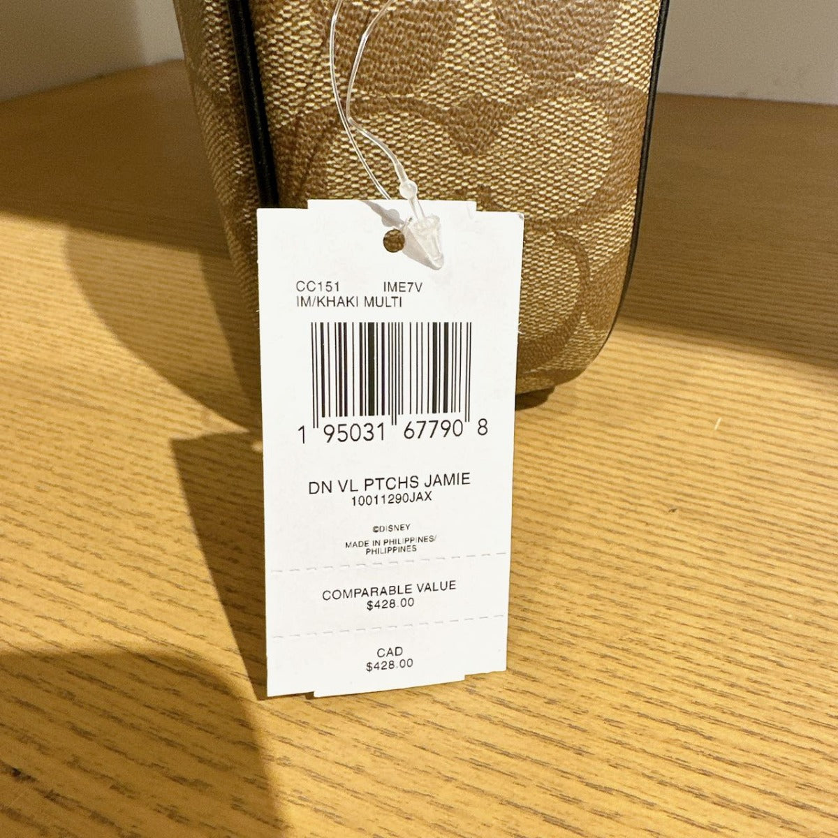 Coach CC151 Disney X Coach Jamie Camera Bag In Signature Canvas In Gold/Khaki Multi Coach CC151 Disney X Coach Jamie Camera Bag In Signature Canvas In Gold/Khaki Multi